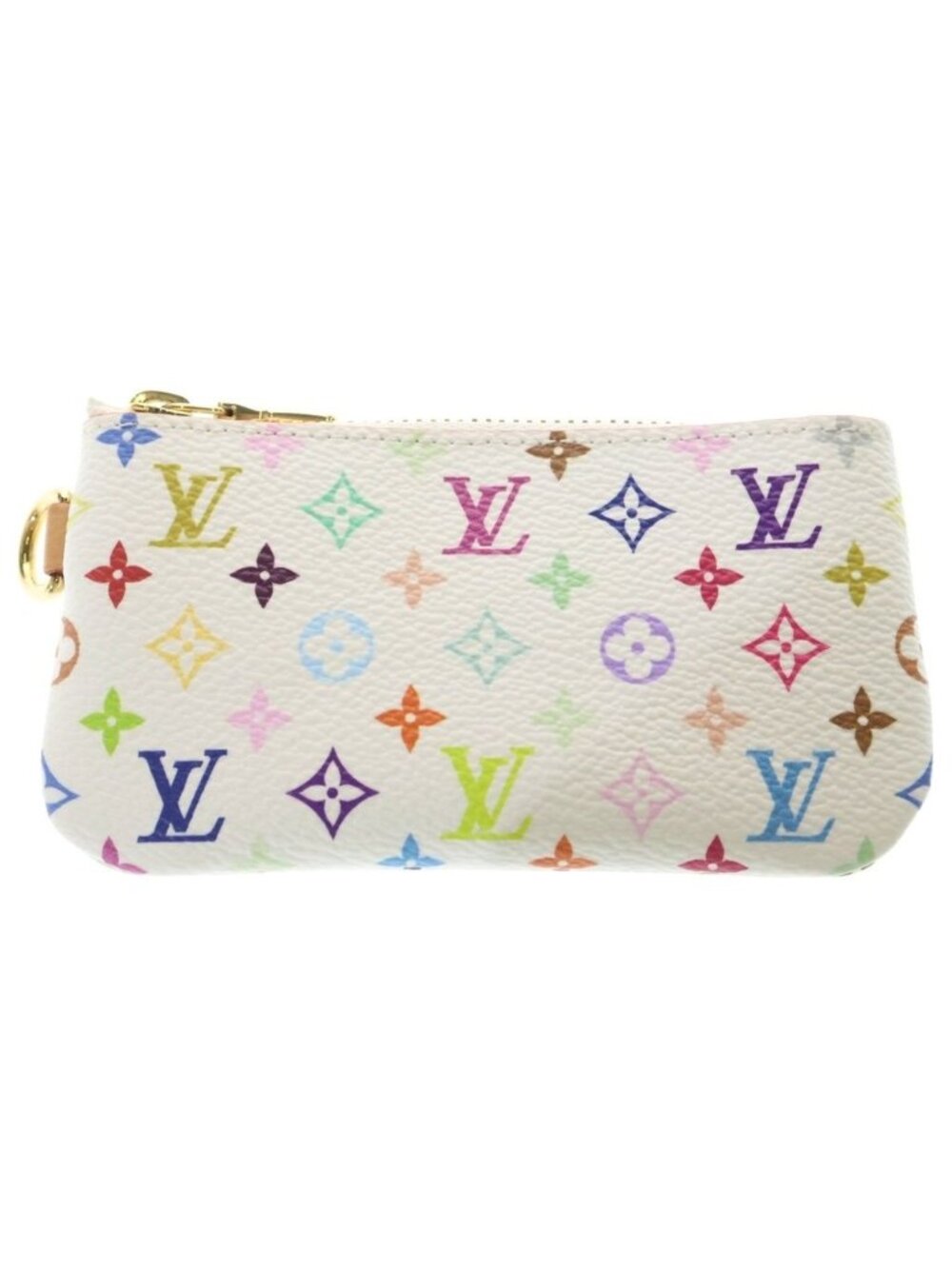 Louis Vuitton LV Takashi Murakami Pochette Cles Charm Inventory Pouch White